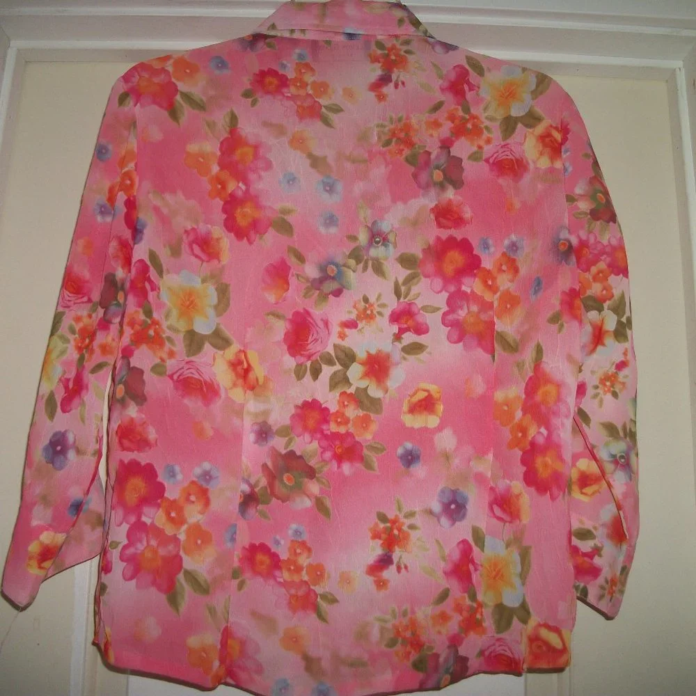 BARBIECORE PRETTY IN PINK BOHO COLORS FLORAL TEXTURE BL M
